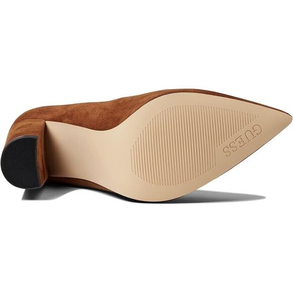 GUESS Women's Abagail Pointy-Toe Pumps, Medium Brown Size 7M - Picture 3 of 5